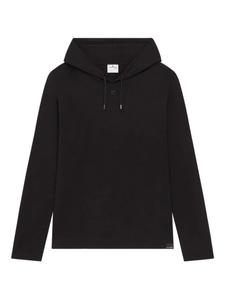 Укороченное худи асимметричного кроя Courrèges, черный