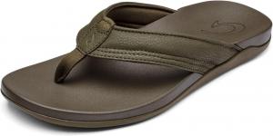 Мужские пляжные сандалии OLUKAI Maha, обувь для воды, комфортная для ношения весь день и с ультрамягкой посадкой, Kona/Kona