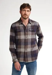 Рубашка каспер в клетку Petrol Industries, Mud