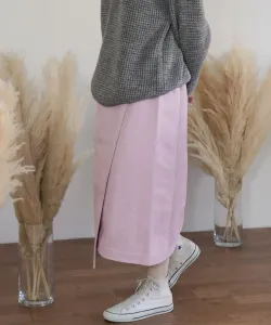 Цветная замшевая юбка-обертка Kbf, цвет Pink