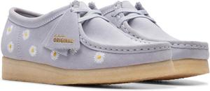 Женские туфли Clarks Wallabee. Оксфорд, серый