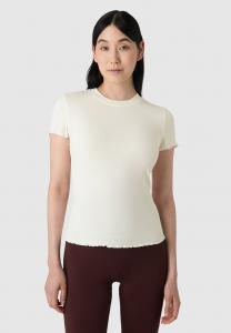 Футболка Les Lunes JUUNO RIB LETTUCE HEM, Cloud Dancer/Off-White