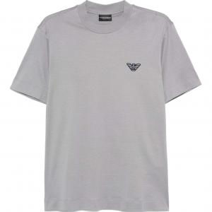 Футболка с логотипом EMPORIO ARMANI, серая