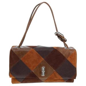 MARC JACOBS Коричневая большая замшевая сумка через плечо