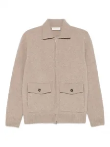 Кардиган на молнии Luigi Gentile, бежевый