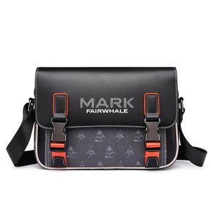 Сумка через плечо из ПВХ, кроссбоди, мессенджер малого размера унисекс свинцово-серый, абрикосовый, экрю FAIRWHALE