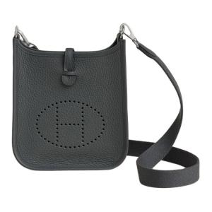 HERMES Сумка через плечо Evelyne Clemence из телячьей кожи женская серая