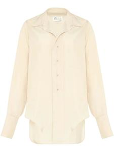 Рубашка с приспущенным подолом Maison Margiela, нейтральный