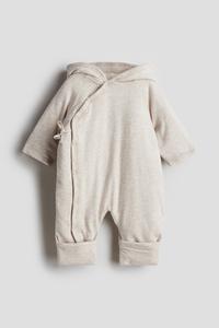 Хлопковый комбинезон H&M, бежевый