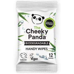 Белые салфетки The Cheeky Panda Handy без запаха, 12 шт.