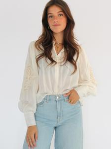 Блуза Honnête Atelier Meave, светло-бежевый