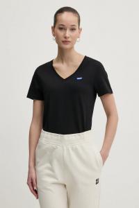 Хлопковая футболка Hugo Blue, черный