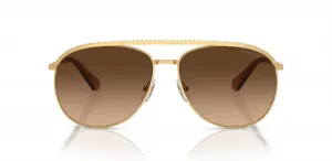 Женские солнцезащитные очки-авиаторы Swarovski Sk7005, Gold/Gradient Brown