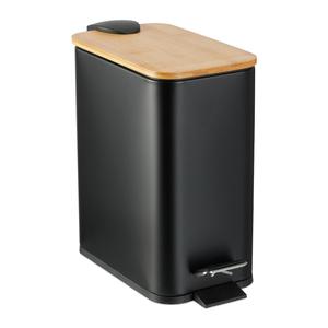 Бак с педалью Relaxdays, черный