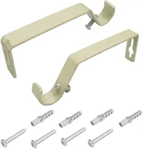 Опоры Liedeco (комплект, 2 шт.) для карнизов Ø 16 мм Ø 1,6 см, белый/золотой