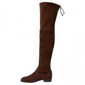 Stuart Weitzman /SW Lowland Сапоги выше колена 3 см, женские, коричневые