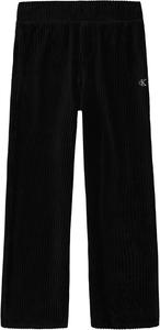 Уютные домашние брюки Calvin Klein для девочек, мягкие и удобные, Rib Velour Black