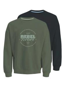 Толстовка JJ Rebel JREBGRAY, зеленый/пастельно-зеленый/черный