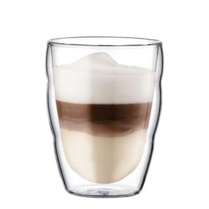 Bodum - Pilatus - стаканы для питья с двойными стенками 0,25 мл набор из 2 шт, прозрачный