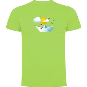 Футболка Kruskis Paper Boat, зеленый