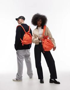 Сумка-кроссбоди OLEND Ona из мягкого нейлона кораллового цвета