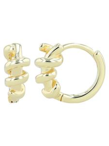 Adeliás Женские серьги из серебра 925 пробы с золотым покрытием