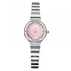 361° Часы женские с кварцевым механизмом на металлическом ремешке, синий циферблат