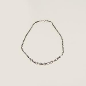 Металлическое ожерелье с кристаллами MIU MIU, серебряный