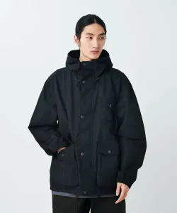 Парка из светлой ткани добби