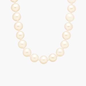 Ожерелье из нити пресноводного культивированного жемчуга 16 дюймов из 14-каратного желтого золота (8,0-8,5 мм) Blue Nile