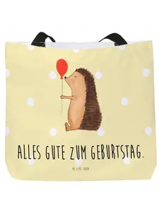 Шоппер Mr. & Mrs. Panda, желтый пастельный