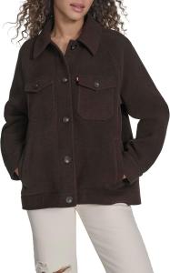 Женская куртка-рубашка Zoe Relaxed Wool Plaid Shirt Jacket Levi's, Bracken