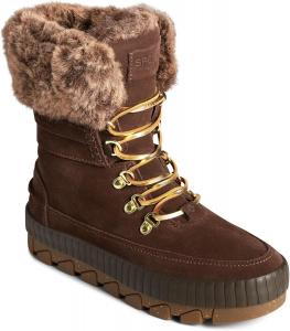 Женские зимние ботинки Sperry Torrent с шнуровкой, Brown