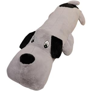 Плюшевая игрушка Hug Dog милая ультрамягкая кукла высота 95см/110см/130cm длина 95см Mise, серый