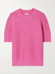 Свитер вафельной вязки Люси Varley, розовый