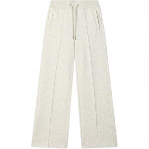 Вязаные спортивные штаны женские серый меланж FILA, хаки