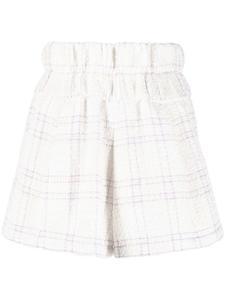 IRO твидовые шорты с завышенной талией, нейтральный цвет