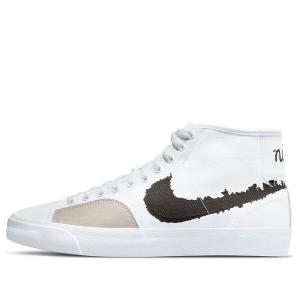 Кроссовки blazer court mid premium sb Nike, белый