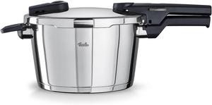Скороварка Fissler Vitaquick (4,5 л, Ø 22 см) из нержавеющей стали, 2 уровня приготовления, включая вставку, произведено в Германии - подходит для индукционных плит