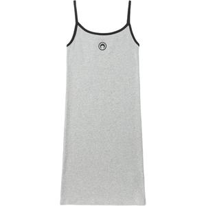 Хлопковое платье Marine Serre, серый