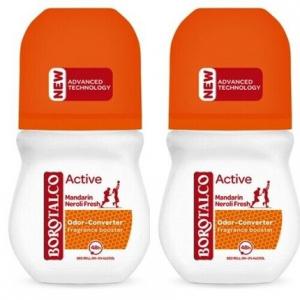 Роликовый дезодорант Borotalco «Мандарин», конвертер запахов, эффективность 72 часа
