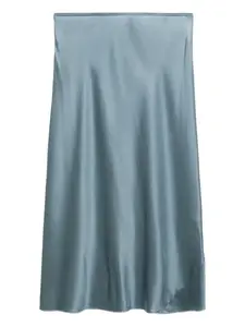 Юбка-комбинация из шелка шармез Dorothee Schumacher, синий