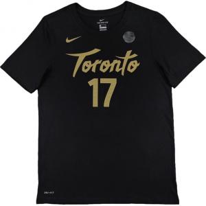Nike Футболка nba dri fit toronto raptors черная для подростков