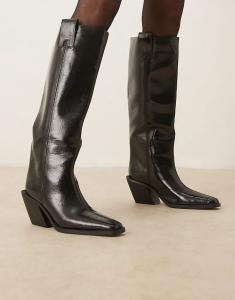 Сапоги Chantelle в стиле вестерн ASOS DESIGN черного цвета