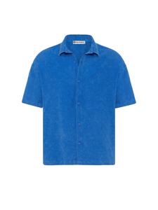 Рубашка на пуговицах классического кроя Dandalo, синий