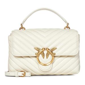 PINKO Сумка через плечо из коровьей кожи, миниатюрная женская белая