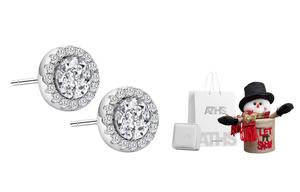 Мужские серьги-гвоздики Stud ASTAR HADES, белый