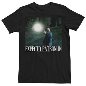 Мужская футболка с изображением Гарри Поттера Expecto Patronus Photo Real Licensed Character, черный