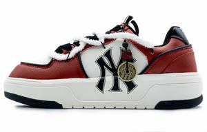 Массивные износостойкие низкие кроссовки для скейтбординга с эффектом увеличения роста Unisex MLB, темно-красный
