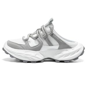 Сандалии мужские с закрытым носком, устойчивые к истиранию и скольжению AD, White Gray